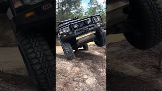 Gen 2 Mitsubishi PajeroshogunMontero getting big air on the obstacle floridamitsubishi4x4 [upl. by Ware]