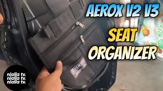 AEROX V2  SEAT ORGANIZER  LAGAYAN NG OR CR AT LISENSYA [upl. by Sela130]