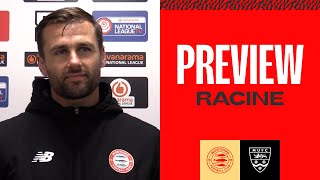 quotLooking to continue our good formquot  Aarran Racine  Maidstone United Preview [upl. by Winikka]