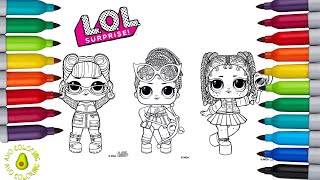 Lol Surprise Coloring Book Pages  Lol Zodiac Dolls [upl. by Adnileb]