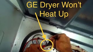 ✨GE GAS DRYER WON’T HEAT  Easy FIX ✨ [upl. by Michigan]