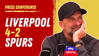 Liverpool 42 Tottenham  Jurgen Klopp PostMatch Press Conference [upl. by Ydissak]