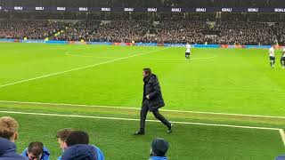 Spurs v Southampton  touchline drama Conte cam Kulusevski Son goal Brawl [upl. by Va]