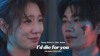 Han Daon and Kang Bitna  Id Die For You by Daebak Drama  The Judge from Hell fmv [upl. by Nations]