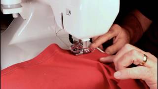 Stretch Needle In a Janome CPX1000 Coverstitch Machine [upl. by Orapma]