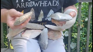 Flint Knapping Biscuits  Amazing Tips for Rapid Thinning [upl. by Camden]