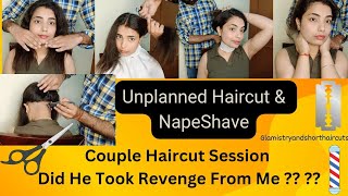 Haircut with smooth Nape shave 🥲 Smooth shave undercut 💈 napeshave haircut homehaircut shave [upl. by Ecinrahs]