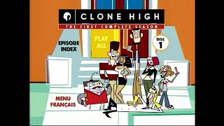 Clone High The First Complete Season 2005 DVD Opening Titles amp Menu Walkthrough HD [upl. by Aubarta289]