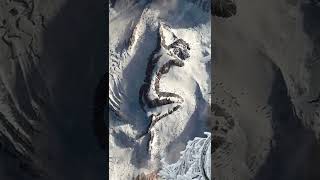 The snowcapped mountains I discovered during aerial photography what do they look like shorts [upl. by Cheyney408]