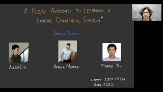 STOC 2023  Session 1C  A New Approach to Learning Linear Dynamical Systems [upl. by Mignonne]