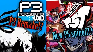 My Thoughts on Persona 3 Reload and Persona 5 Tactica [upl. by Norak]