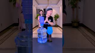 Water Catching Challenge If Water Overflows You Will Be Punished FunnyFamily PartyGames [upl. by Narayan755]