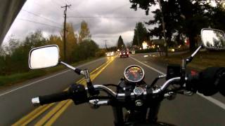 Suzuki TU250x  Rainy Evening Commute [upl. by Vedette]