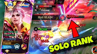 Global Fredrinn Hard Carry Solo Rank 🔥 Best Tank in MLBB  Fredrinn Gameplay Jungle  Mobile Legend [upl. by Gonnella581]