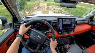 2023 Toyota Sequoia TRD Pro  POV Off Road Drive Binaural Audio [upl. by Llenaej814]