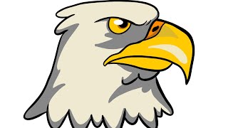 How to Draw An Eagle Head Easy Drawing Tutorial [upl. by Nneb]