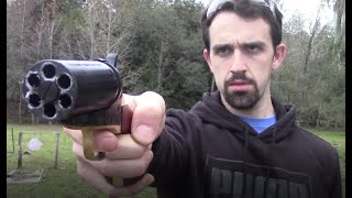 Shooting the Pietta Pepperbox 36 Revolver [upl. by Zolnay]