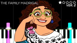 Encanto  The Family Madrigal  EASY Piano Tutorial [upl. by Aciria338]