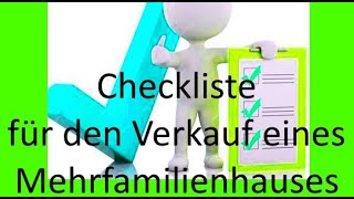 Die Checkliste für den Verkauf Ihres Mehrfamilienhauses  Teil 1  von Herbert Herrmann HHImmobilien [upl. by Aicatan14]