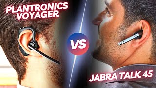 Jabra Talk 45 Vs Plantronics Voyager 5200 Bluetooth Headset [upl. by Swehttam355]