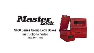 Master Lock Nos S600 S601 and S602 Group Lock Boxes with Windows [upl. by Ahseital]