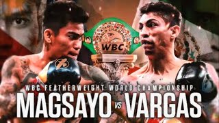 MAGSAYO VS VARGAS FIGHT knockouts [upl. by Anelleh]