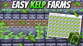 Automatic Dried Kelp Farms  Minecraft 120 Tutorial [upl. by Vilma]