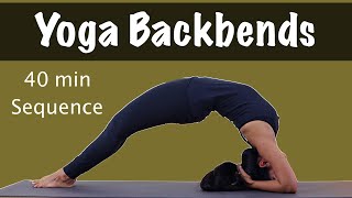 Yoga Backbends Flow  40 min yoga sequence  Spine Flexibility amp Strength  Yogbela Follow Along [upl. by Kauffman]