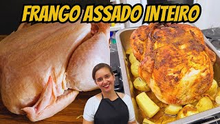 COMO FAZER FRANGO ASSADO NO FORNO MELHOR QUE DE PADARIA  MUITO SUCULENTO [upl. by Wilfrid]