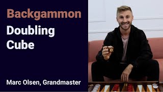 Backgammon Doubling Cube explained by Grandmaster Marc Olsen [upl. by Saffier]