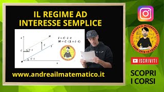 Il regime a interesse sempliceMATEMATICA FINANZIARIA [upl. by Rriocard114]