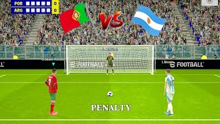 Argentina 🇦🇷 vs Portugal 🇵🇹 Penalty Kick 🔥 Leo Messi vs Cristiano Ronaldo 🥰 [upl. by Magavern]