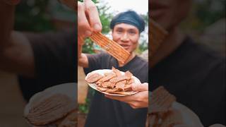 Làm bim bim từ cây chuối katunguyen shorts food viralvideo xuhuong danhchoban [upl. by Ittak]