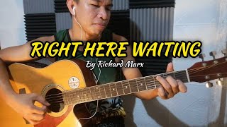 FULL VERSION RIGHT HERE WAITING  RICHARD MARX LYRICS FINGERSTYLE GUITAR COVER [upl. by Brott]