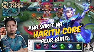 Ang sakit ng Harith core plus BUILD  gameplay MLBB [upl. by Gnot604]