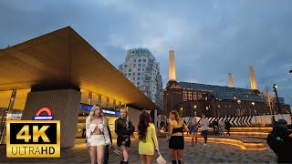 Battersea Power Station Central London 🇬🇧🔴 2024  NEW London Walking Tour  4K HD [upl. by Ehsiom736]