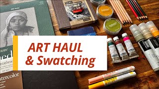 ART HAUL Trying NEW Art Supplies [upl. by Eudoca]