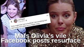 MAFS Olivia Frazers vile Facebook posts resurface [upl. by Esirahc]