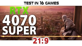 RTX 4070 SUPER  219  Test in 16 Games  3440x1440 [upl. by Leeth]