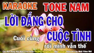 Lời Đắng Cho Cuộc Tình Karaoke Tone Nam Nhạc Sống  Phối Mới Dễ Hát  Nhật Nguyễn [upl. by Trev98]