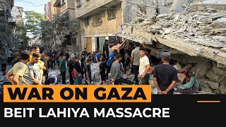 Israeli massacre in north Gaza’s Beit Lahiya  Al Jazeera Newsfeed [upl. by Geilich]