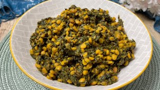 Palak Chana Dal Recipe • How To Make Dal Saag Recipe • Dal Palak Recipe •Spinach Lentil Curry Recipe [upl. by Roberta808]