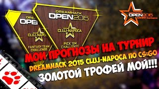 Золотой трофей мой Итог моих прогнозов на турнир DreamHack 2015 ClujNapoca по CSGO [upl. by Essyla]