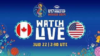 FINAL  Canada v USA  Full Basketball Game  FIBA U17 Womens Basketball World Cup 2024 [upl. by Esserac223]