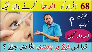 Vision Loss due to Injection in Pakistan 2023  Ban on Injection Avastin BEVACIZUMAB  Urdu Hindi [upl. by Krystyna]