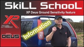 XP Deus version 4 1 Ground Sensitivity explained [upl. by Lorollas]