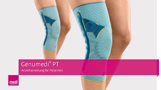 Genumedi® PT Kniebandage einfach anziehen  Anleitung Patientinnen [upl. by Aeki]