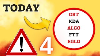 UPDATE Prediction 02JUN GRT KDA ALGO FTT EGLD Crypto Technical Analysis [upl. by Fevre]