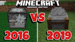 Minecraft PE Stonecutter Comparison 060 VS 111 [upl. by Haidebej]