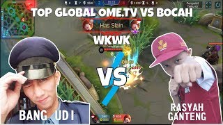 BOCAH DITANTANGIN BY 1 FANNY SAMA TOP GLOBAL OME WKWK  MOBILE LEGENDS INDONESIA [upl. by Oeht]